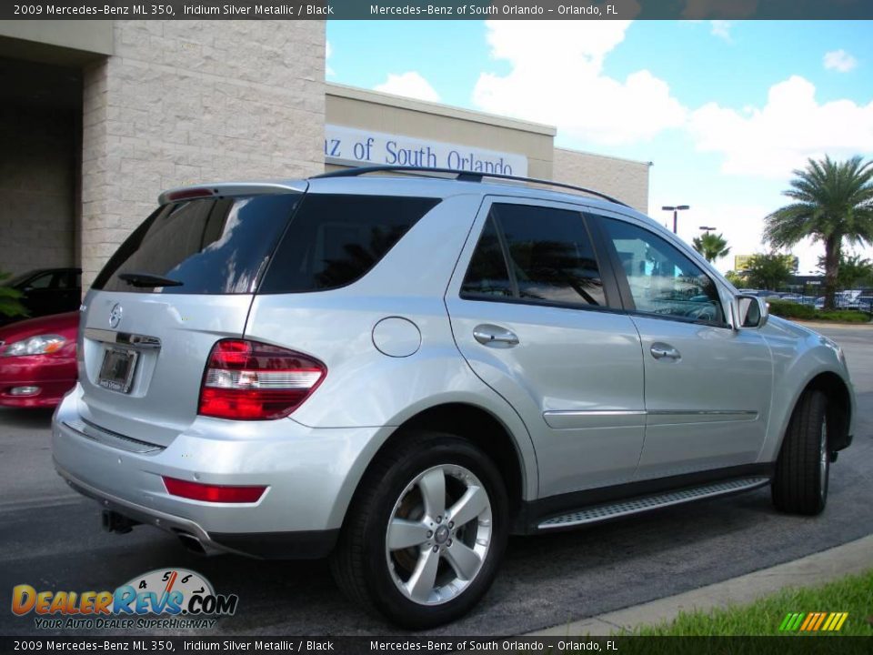 2009 Mercedes-Benz ML 350 Iridium Silver Metallic / Black Photo #6