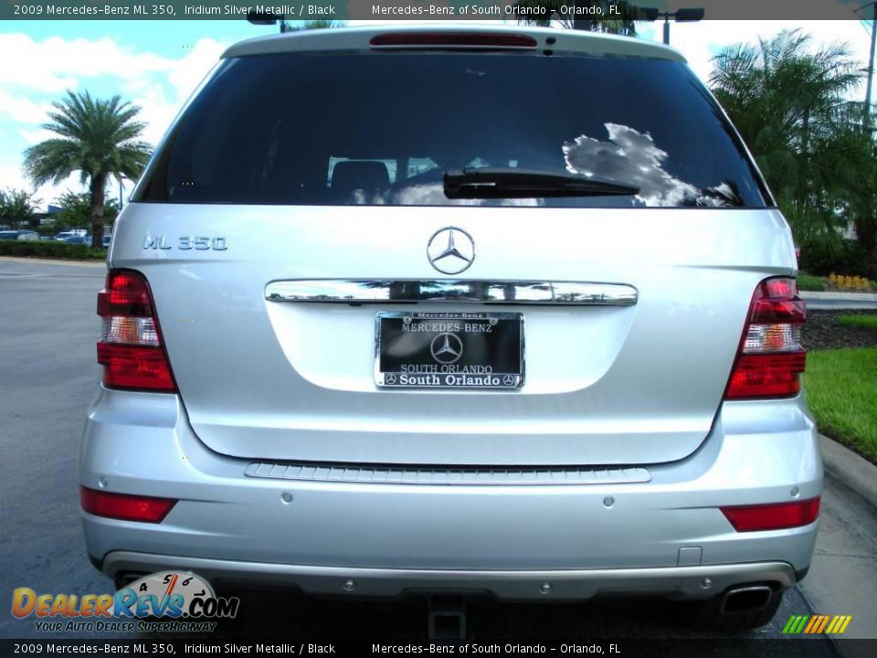 2009 Mercedes-Benz ML 350 Iridium Silver Metallic / Black Photo #7