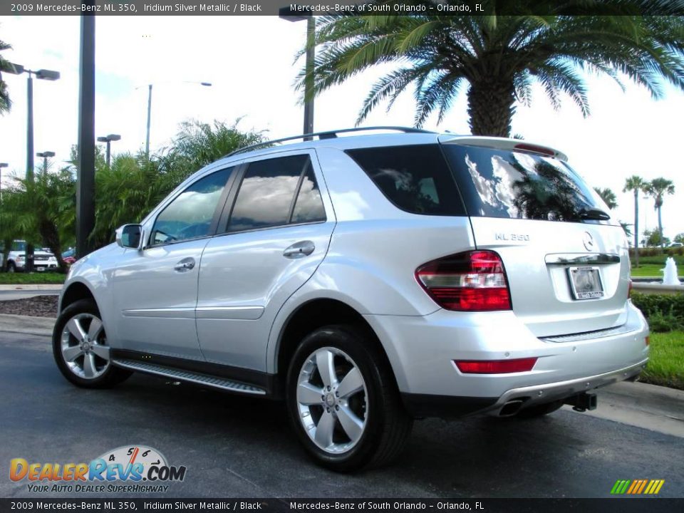 2009 Mercedes-Benz ML 350 Iridium Silver Metallic / Black Photo #8