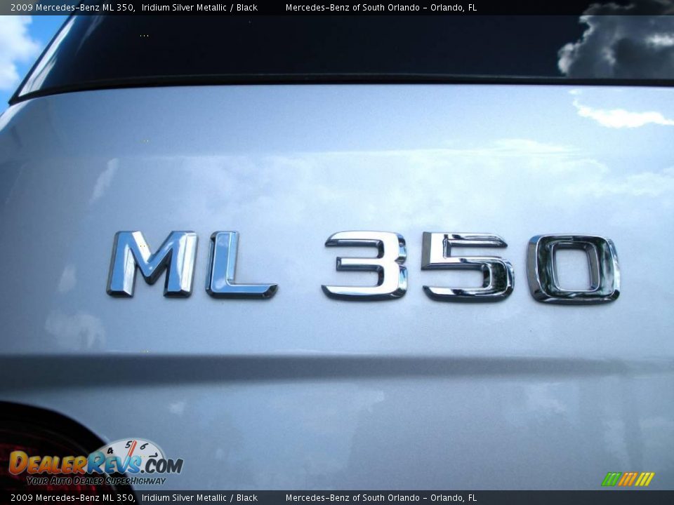 2009 Mercedes-Benz ML 350 Iridium Silver Metallic / Black Photo #9