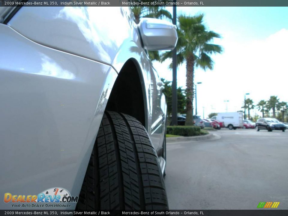 2009 Mercedes-Benz ML 350 Iridium Silver Metallic / Black Photo #10