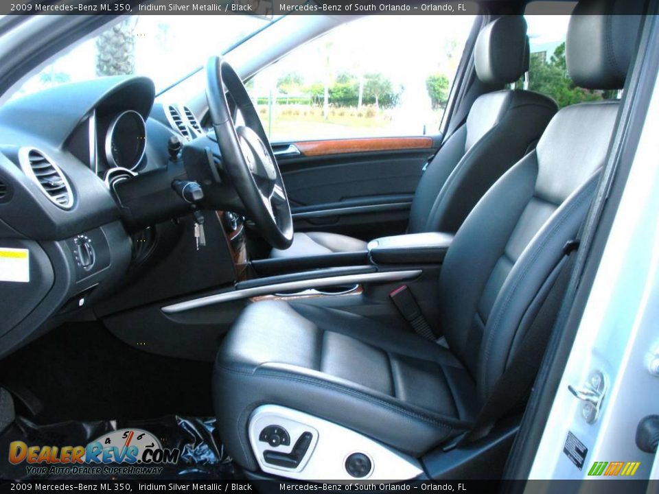 2009 Mercedes-Benz ML 350 Iridium Silver Metallic / Black Photo #11