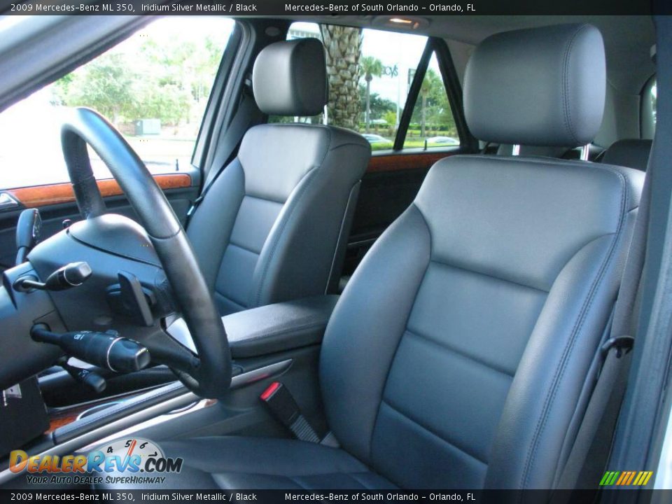 2009 Mercedes-Benz ML 350 Iridium Silver Metallic / Black Photo #12