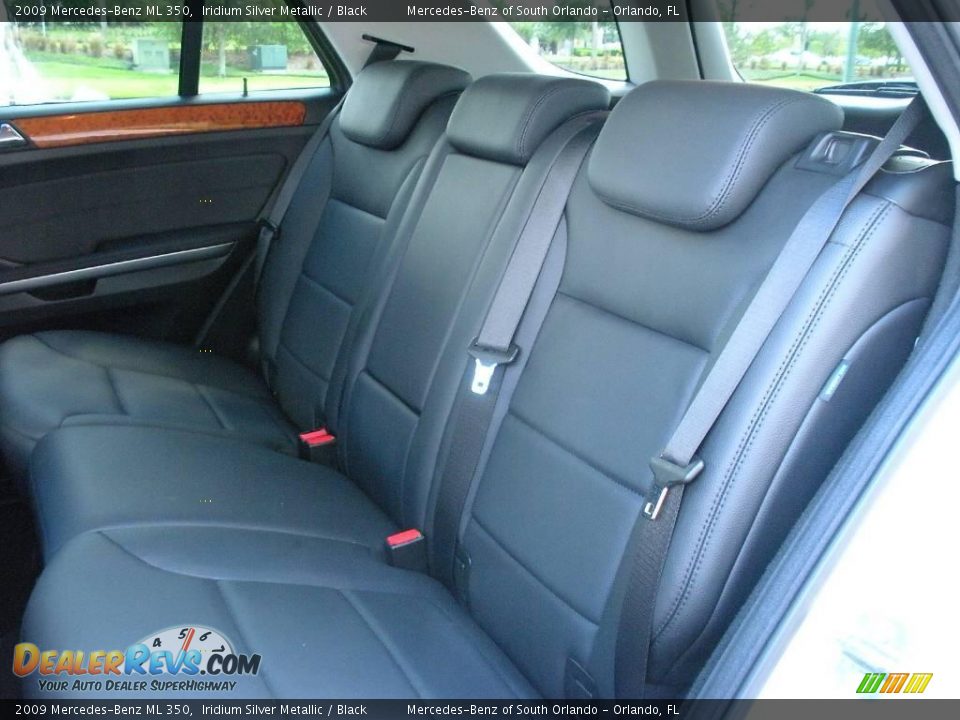 2009 Mercedes-Benz ML 350 Iridium Silver Metallic / Black Photo #14