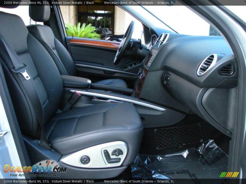 2009 Mercedes-Benz ML 350 Iridium Silver Metallic / Black Photo #15