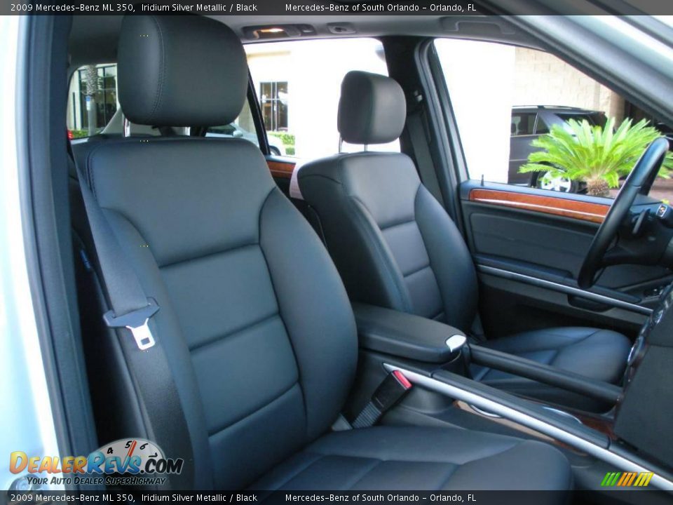 2009 Mercedes-Benz ML 350 Iridium Silver Metallic / Black Photo #16