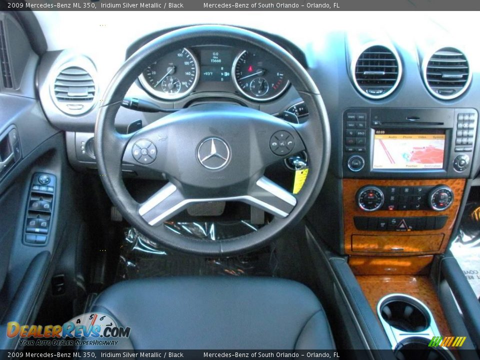 2009 Mercedes-Benz ML 350 Iridium Silver Metallic / Black Photo #18