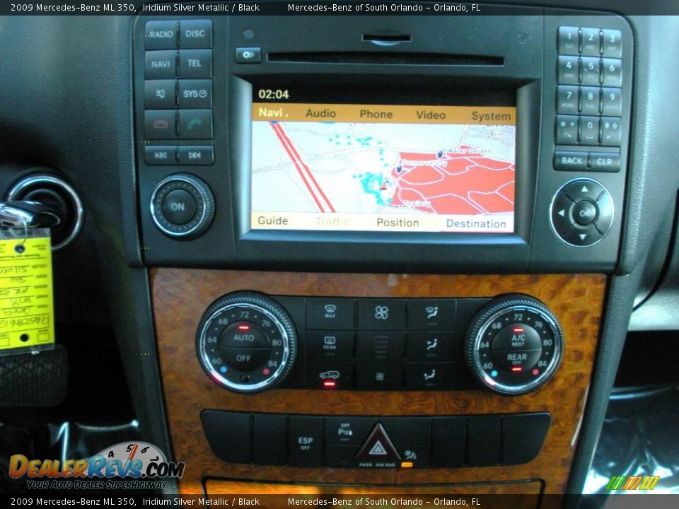 2009 Mercedes-Benz ML 350 Iridium Silver Metallic / Black Photo #22