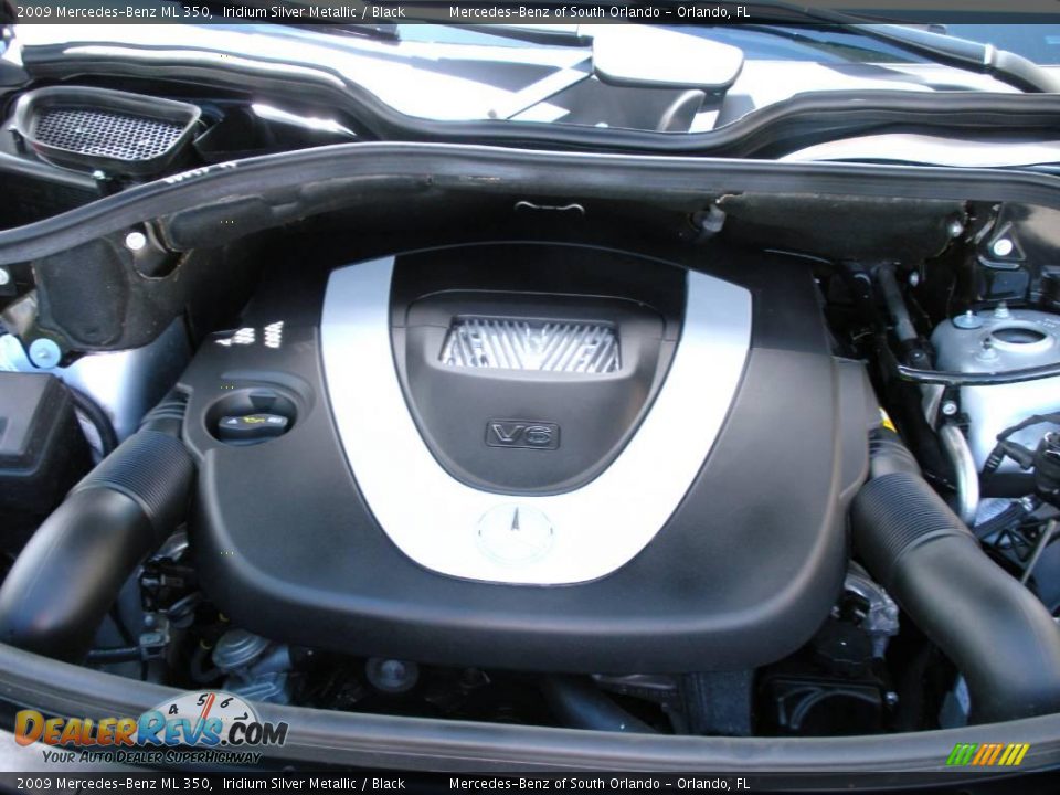 2009 Mercedes-Benz ML 350 Iridium Silver Metallic / Black Photo #24