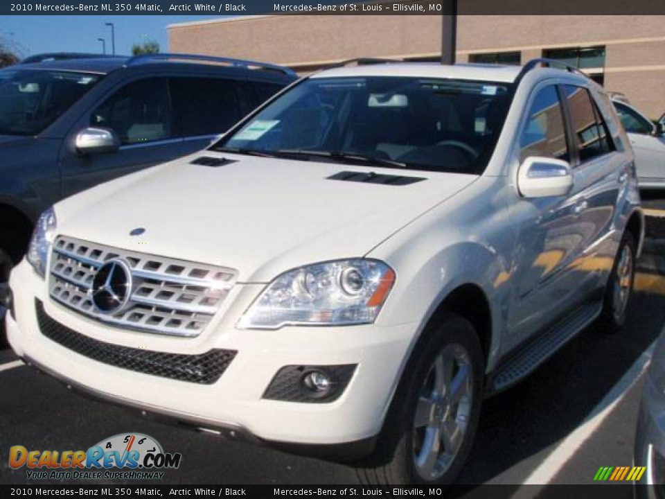 2010 Mercedes-Benz ML 350 4Matic Arctic White / Black Photo #1