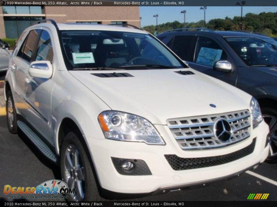 2010 Mercedes-Benz ML 350 4Matic Arctic White / Black Photo #3