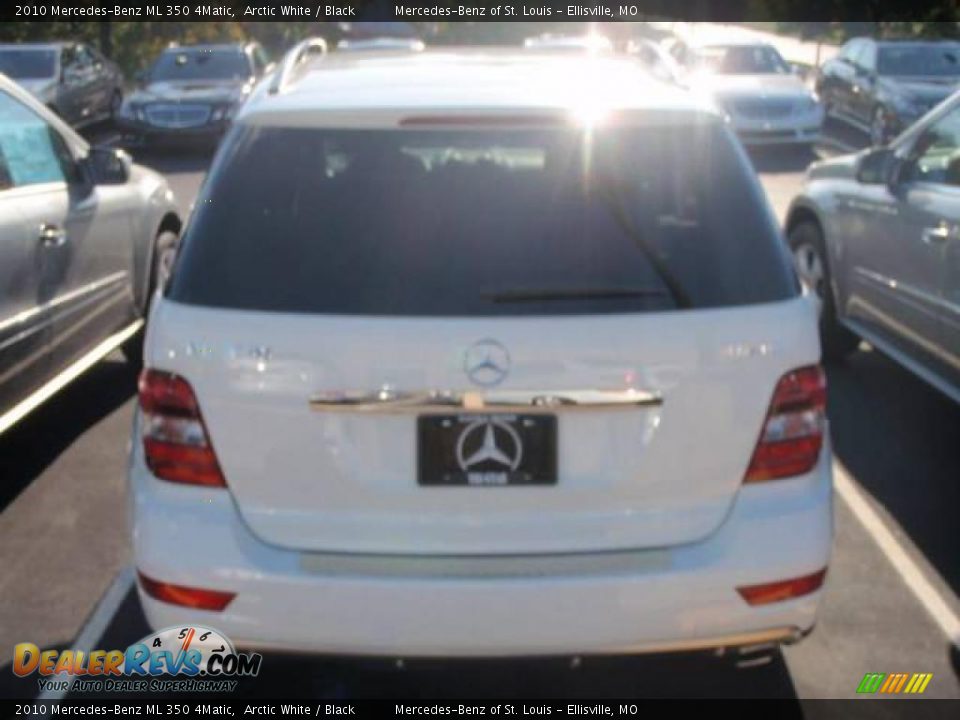 2010 Mercedes-Benz ML 350 4Matic Arctic White / Black Photo #7