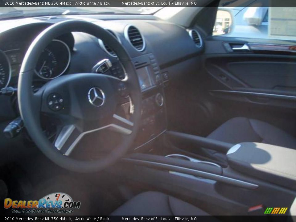 2010 Mercedes-Benz ML 350 4Matic Arctic White / Black Photo #8