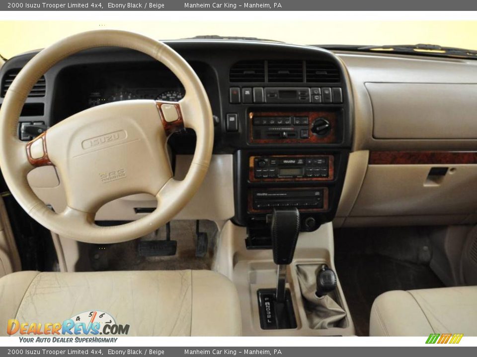 2000 Isuzu Trooper Limited 4x4 Ebony Black / Beige Photo #7