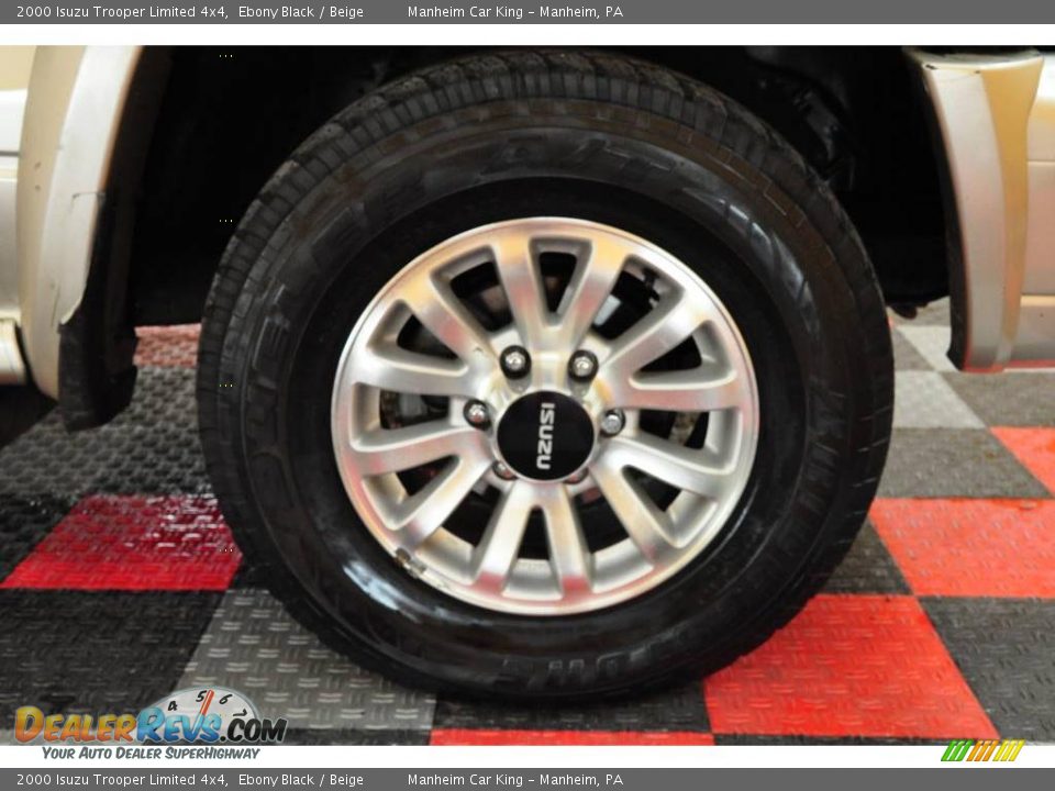 2000 Isuzu Trooper Limited 4x4 Ebony Black / Beige Photo #19