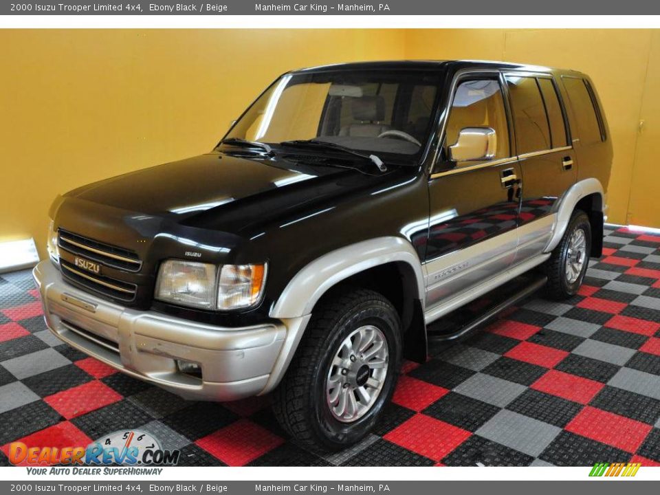 2000 Isuzu Trooper Limited 4x4 Ebony Black / Beige Photo #28