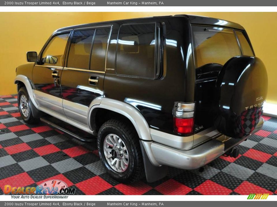 2000 Isuzu Trooper Limited 4x4 Ebony Black / Beige Photo #29