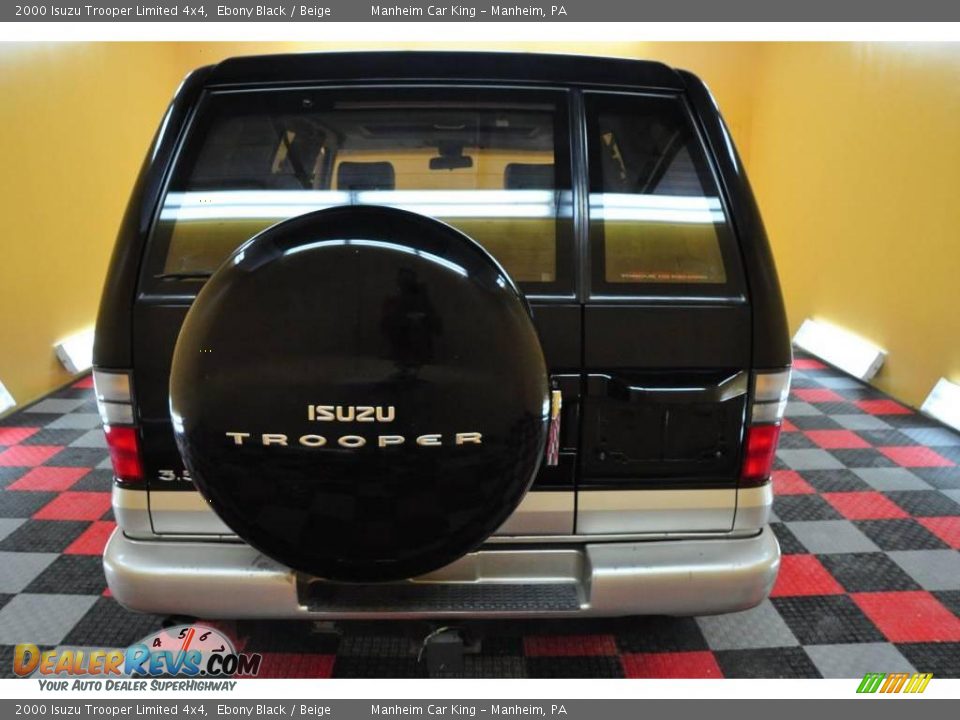 2000 Isuzu Trooper Limited 4x4 Ebony Black / Beige Photo #30