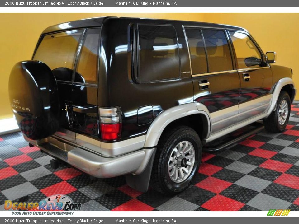 2000 Isuzu Trooper Limited 4x4 Ebony Black / Beige Photo #31