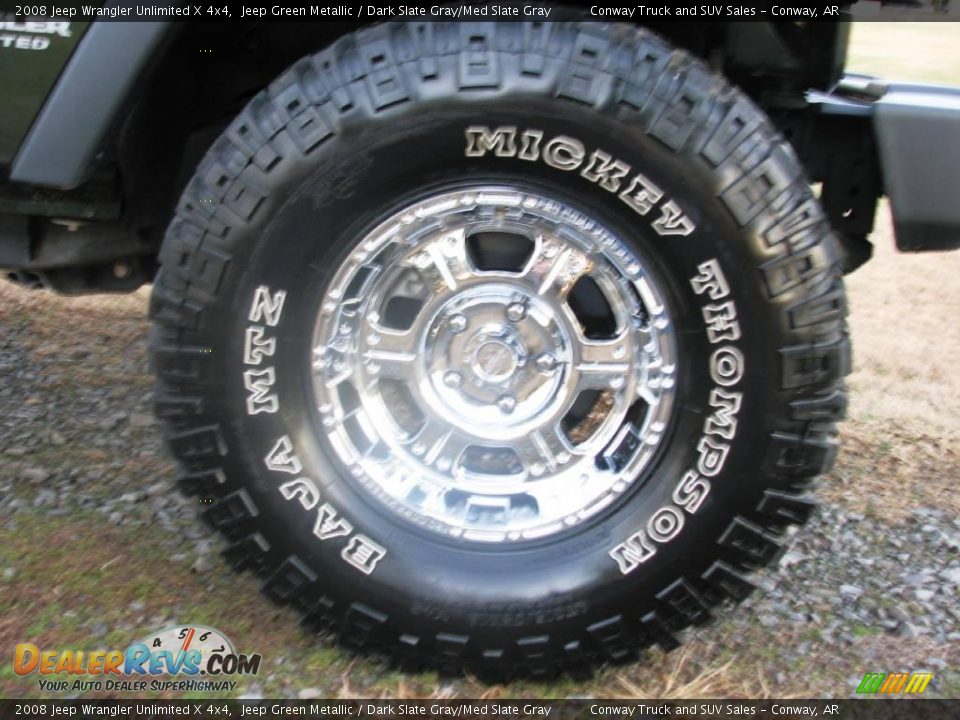 2008 Jeep Wrangler Unlimited X 4x4 Jeep Green Metallic / Dark Slate Gray/Med Slate Gray Photo #9
