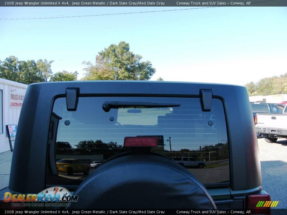 2008 Jeep Wrangler Unlimited X 4x4 Jeep Green Metallic / Dark Slate Gray/Med Slate Gray Photo #10