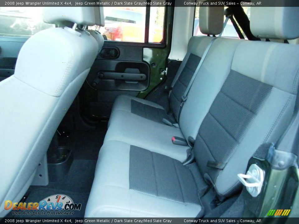 2008 Jeep Wrangler Unlimited X 4x4 Jeep Green Metallic / Dark Slate Gray/Med Slate Gray Photo #14