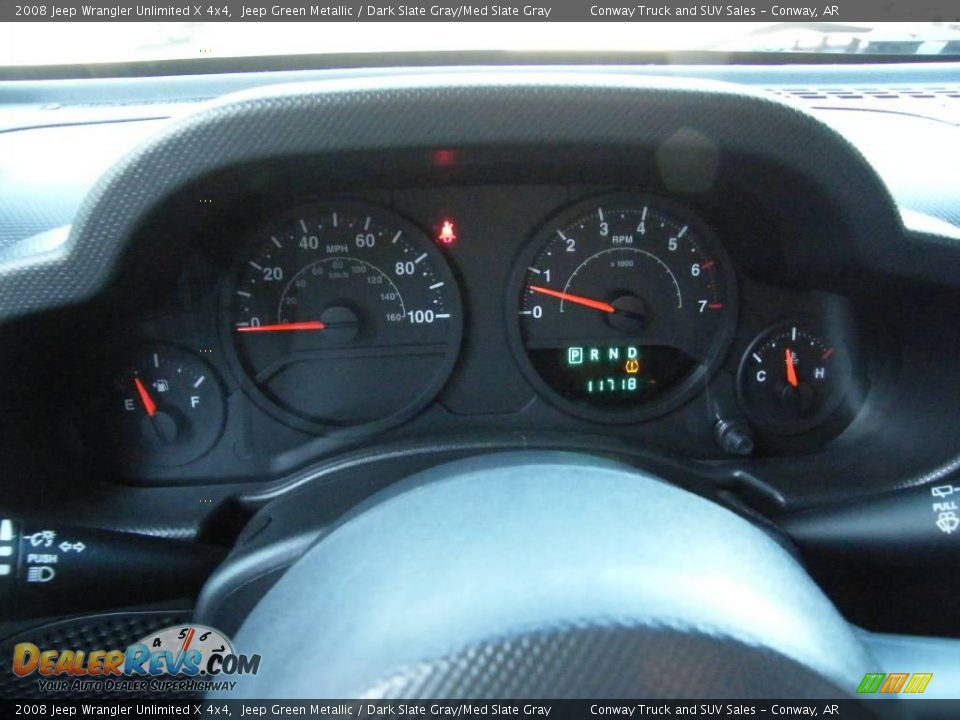 2008 Jeep Wrangler Unlimited X 4x4 Jeep Green Metallic / Dark Slate Gray/Med Slate Gray Photo #15