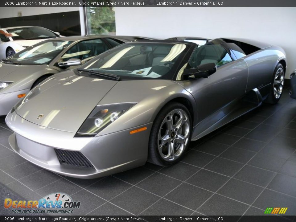 2006 Lamborghini Murcielago Roadster Grigio Antares (Grey) / Nero Perseus Photo #1