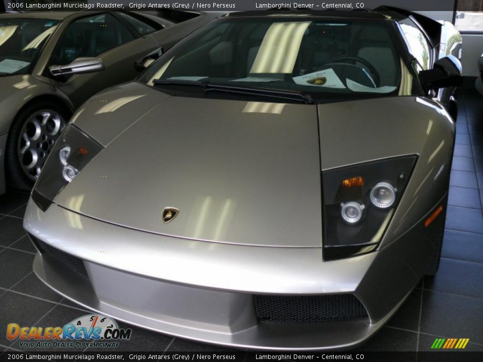 2006 Lamborghini Murcielago Roadster Grigio Antares (Grey) / Nero Perseus Photo #2