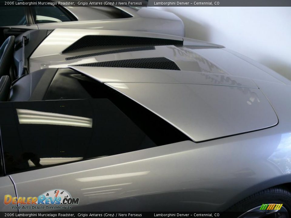 2006 Lamborghini Murcielago Roadster Grigio Antares (Grey) / Nero Perseus Photo #7