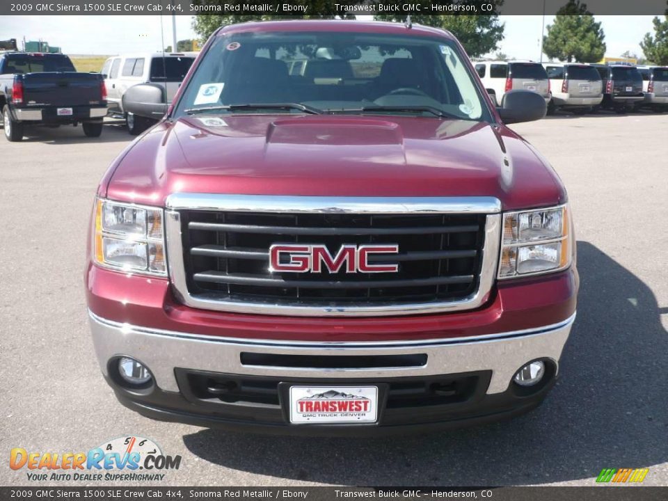 2009 GMC Sierra 1500 SLE Crew Cab 4x4 Sonoma Red Metallic / Ebony Photo #2