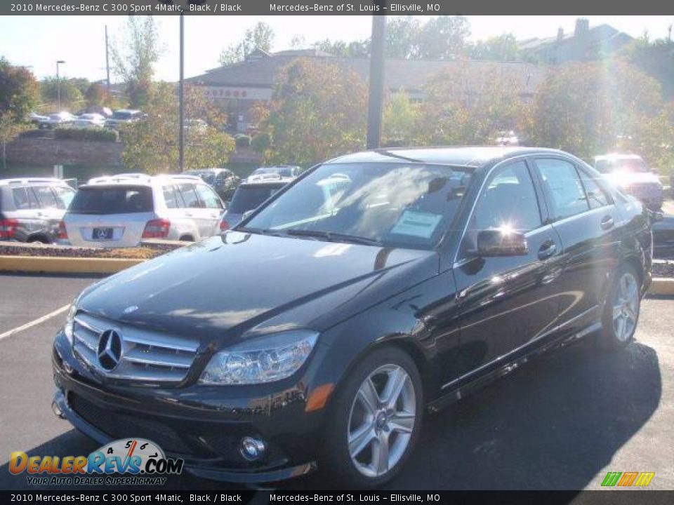 2010 Mercedes-Benz C 300 Sport 4Matic Black / Black Photo #1