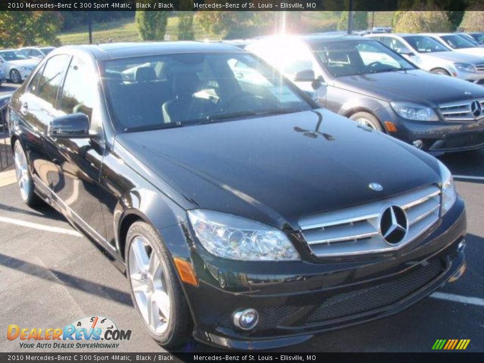 2010 Mercedes-Benz C 300 Sport 4Matic Black / Black Photo #3