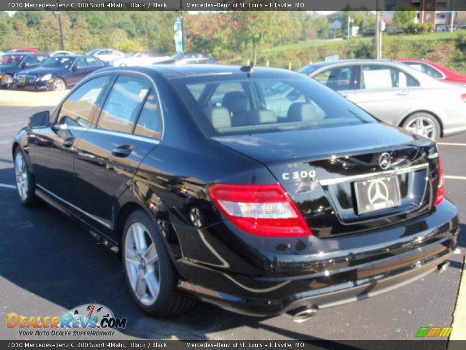 2010 Mercedes-Benz C 300 Sport 4Matic Black / Black Photo #7