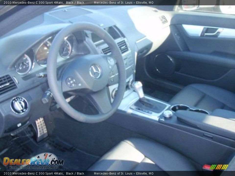 2010 Mercedes-Benz C 300 Sport 4Matic Black / Black Photo #8