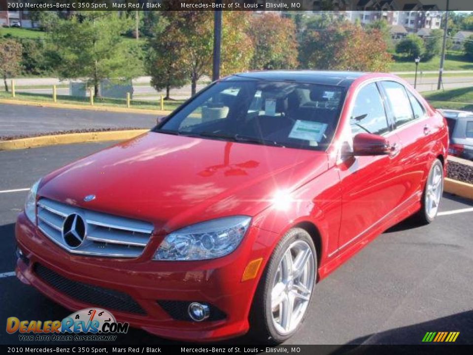2010 Mercedes-Benz C 350 Sport Mars Red / Black Photo #1