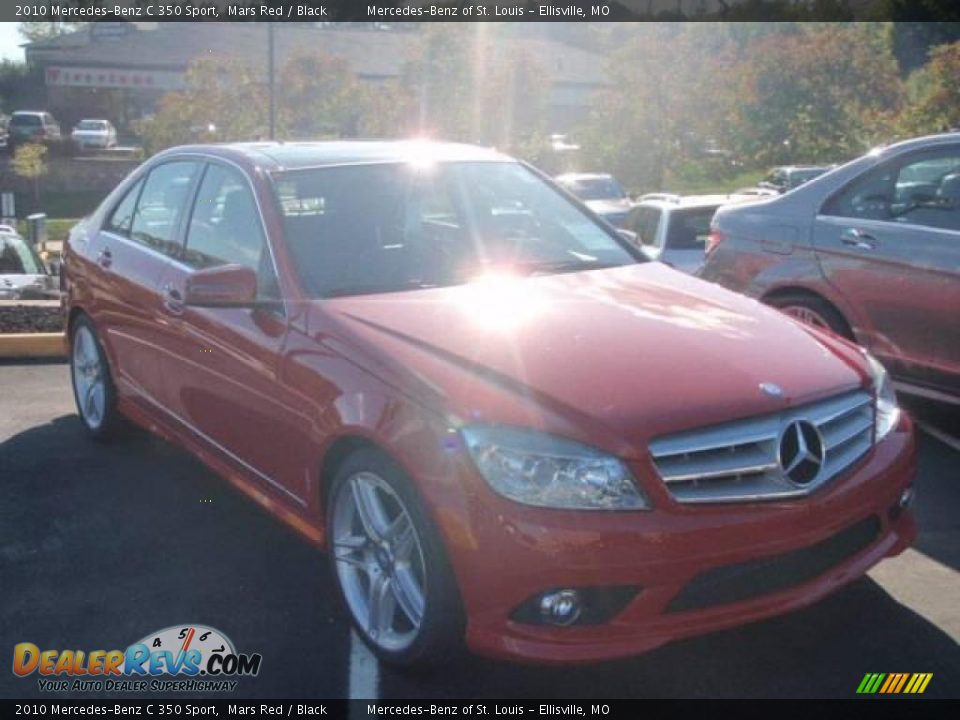 2010 Mercedes-Benz C 350 Sport Mars Red / Black Photo #3
