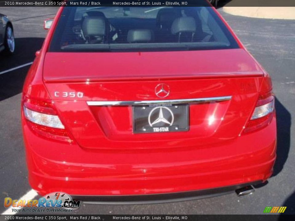 2010 Mercedes-Benz C 350 Sport Mars Red / Black Photo #7