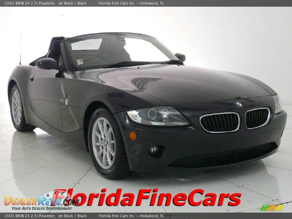 2003 BMW Z4 2.5i Roadster Jet Black / Black Photo #1