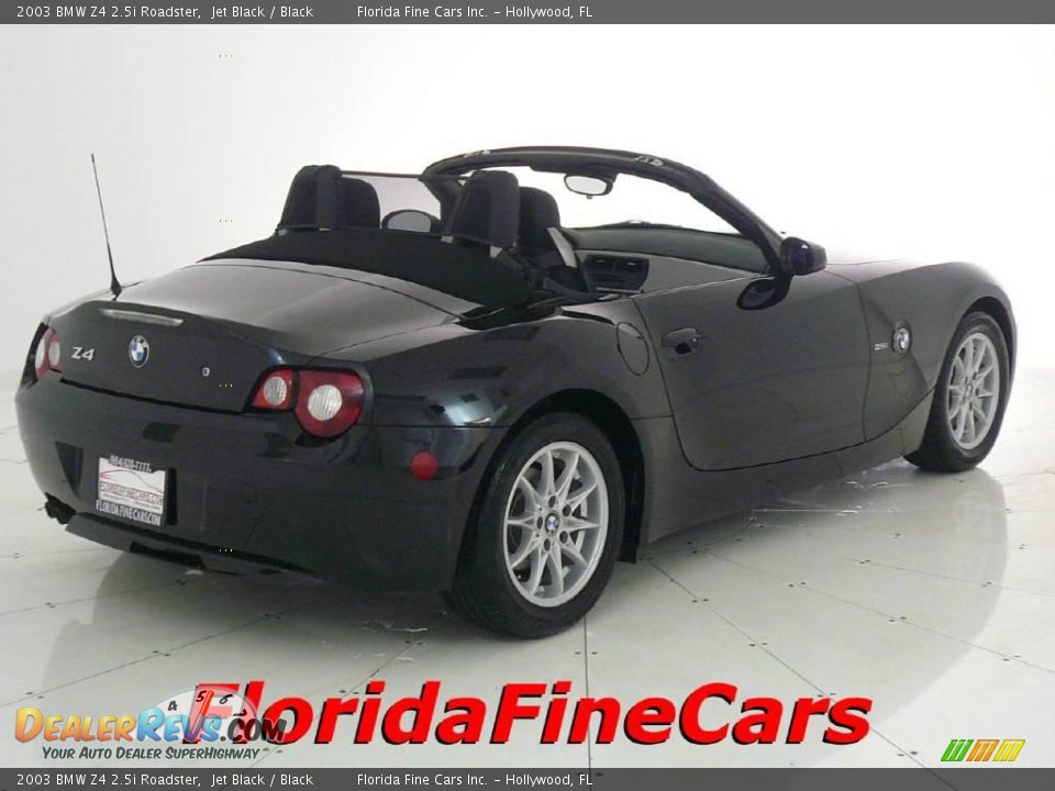 2003 BMW Z4 2.5i Roadster Jet Black / Black Photo #2