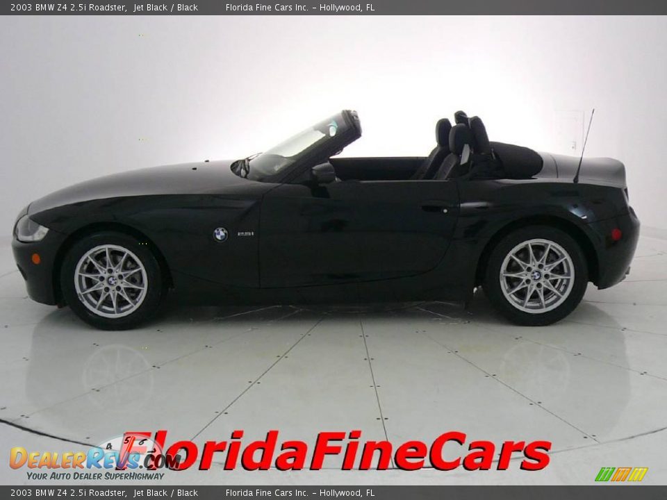 2003 BMW Z4 2.5i Roadster Jet Black / Black Photo #3