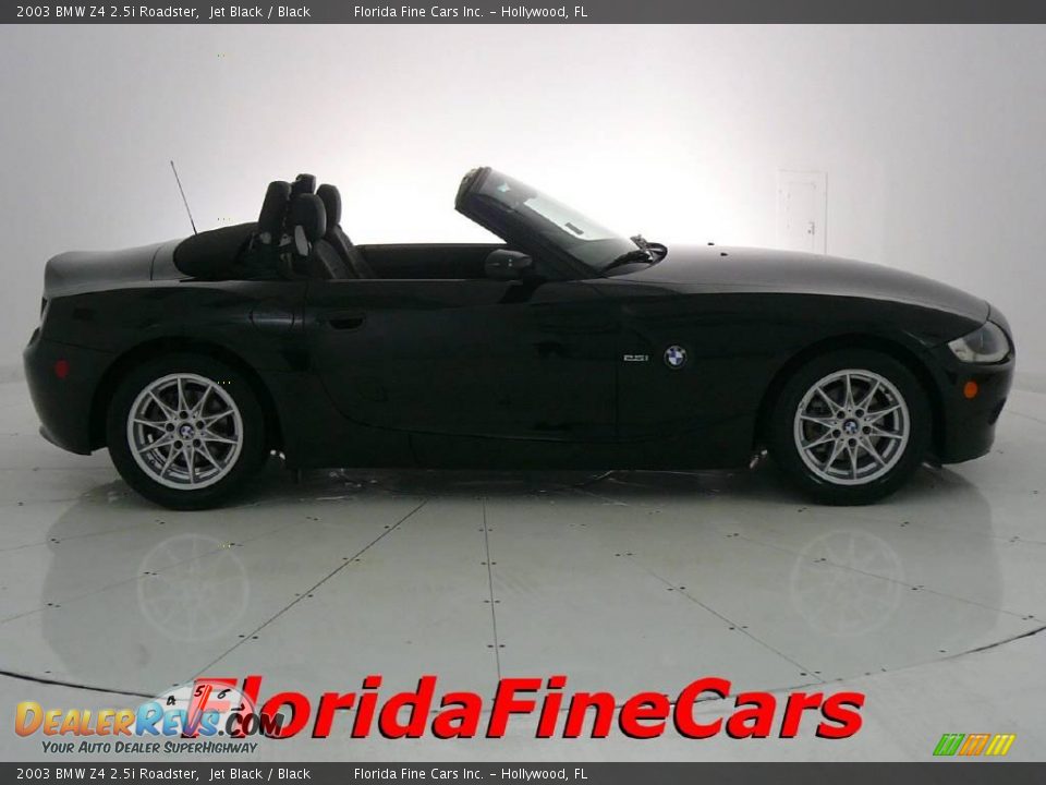 2003 BMW Z4 2.5i Roadster Jet Black / Black Photo #4