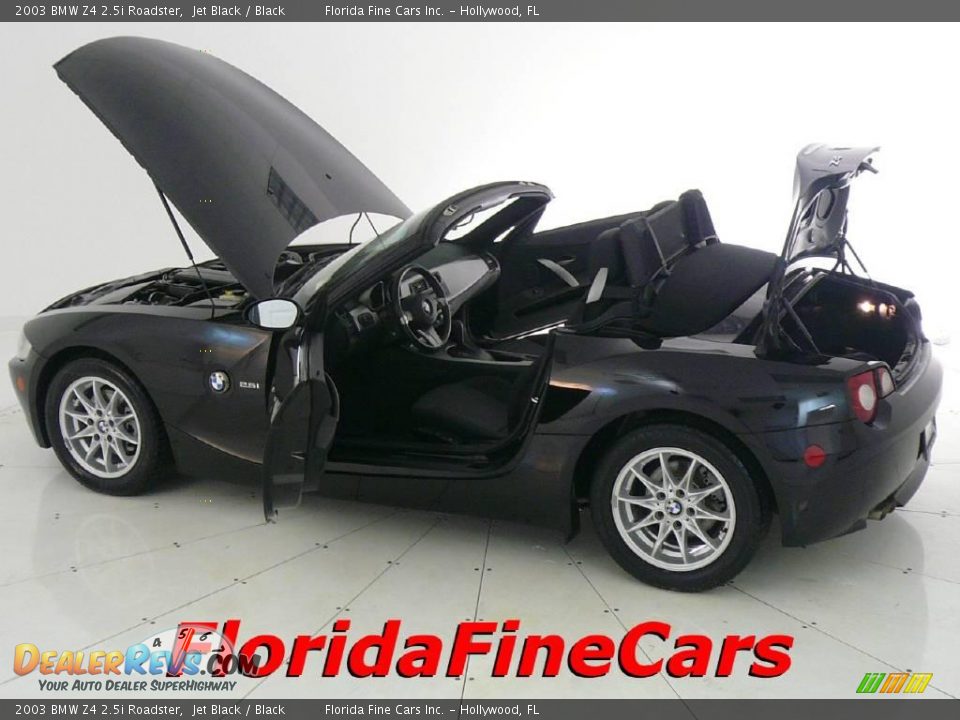 2003 BMW Z4 2.5i Roadster Jet Black / Black Photo #7