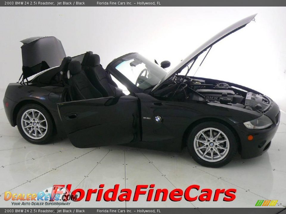 2003 BMW Z4 2.5i Roadster Jet Black / Black Photo #8