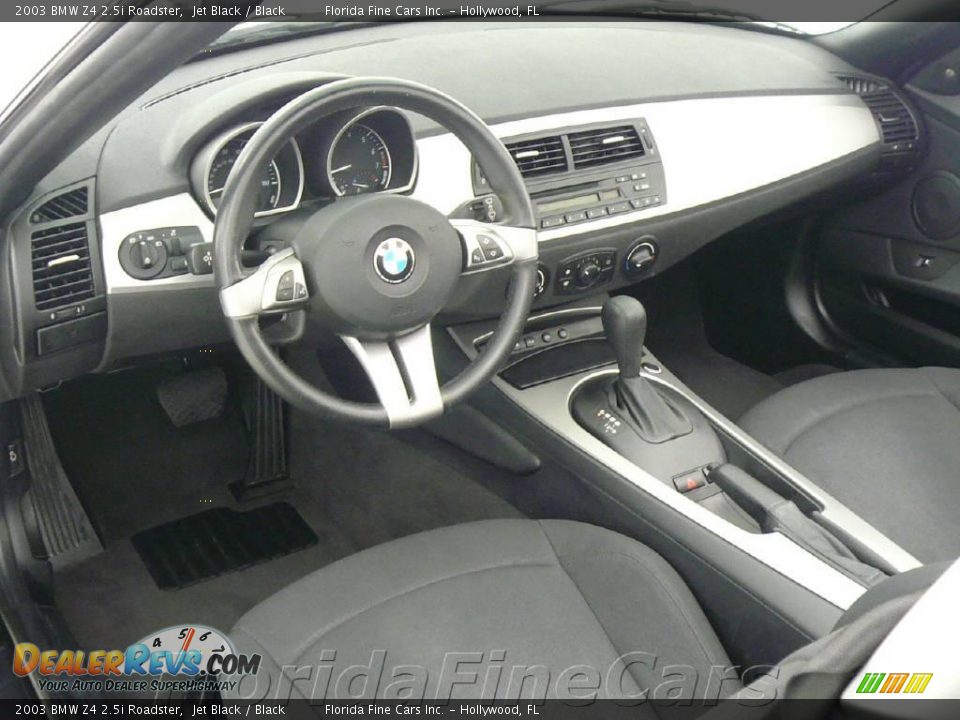 2003 BMW Z4 2.5i Roadster Jet Black / Black Photo #12