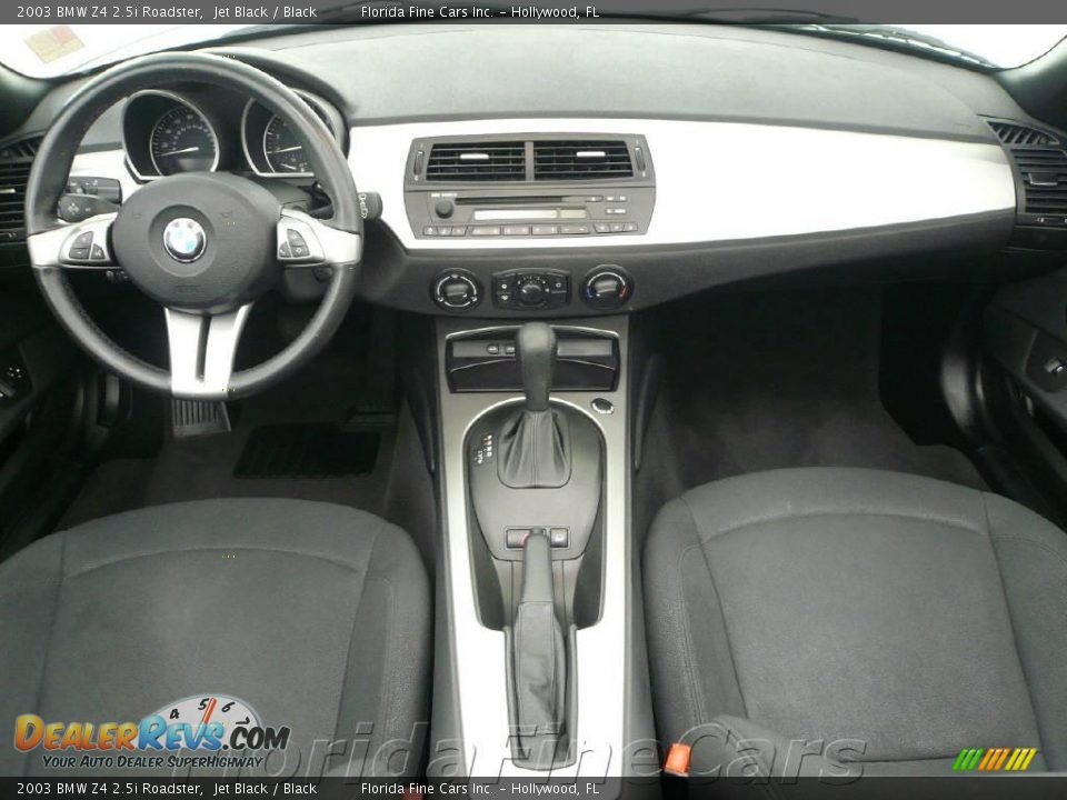 2003 BMW Z4 2.5i Roadster Jet Black / Black Photo #14