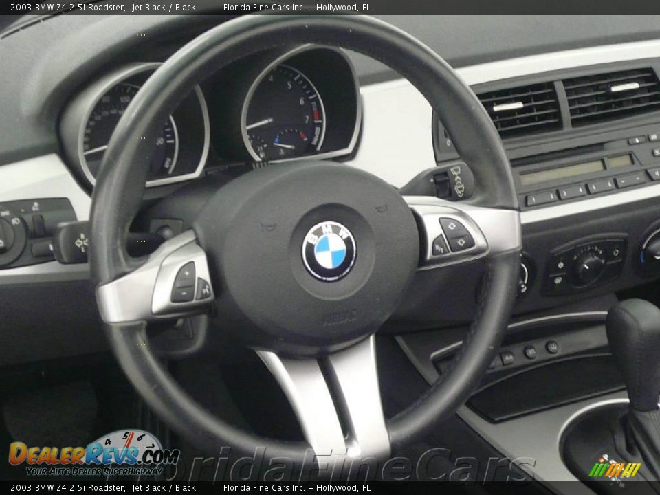 2003 BMW Z4 2.5i Roadster Jet Black / Black Photo #15