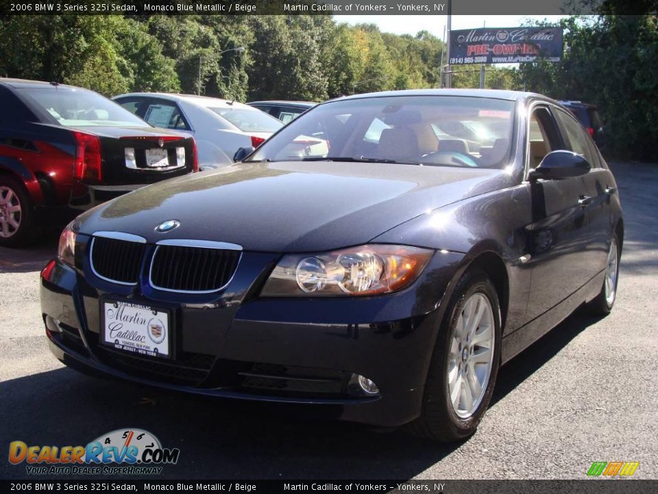 2006 BMW 3 Series 325i Sedan Monaco Blue Metallic / Beige Photo #1