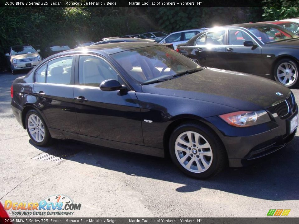 2006 BMW 3 Series 325i Sedan Monaco Blue Metallic / Beige Photo #4