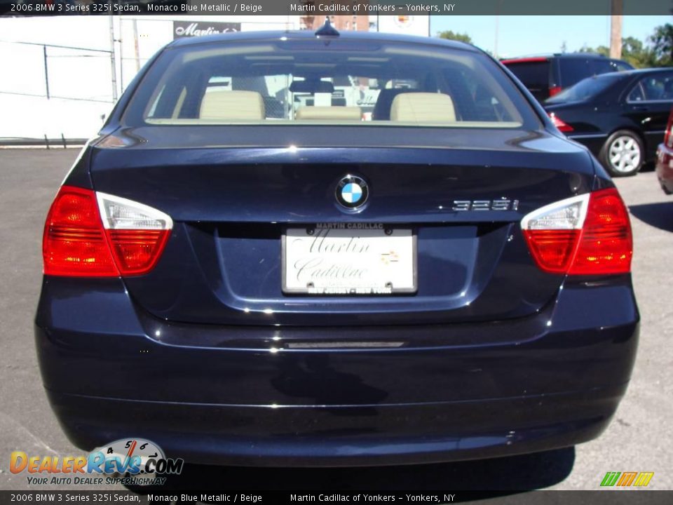 2006 BMW 3 Series 325i Sedan Monaco Blue Metallic / Beige Photo #6